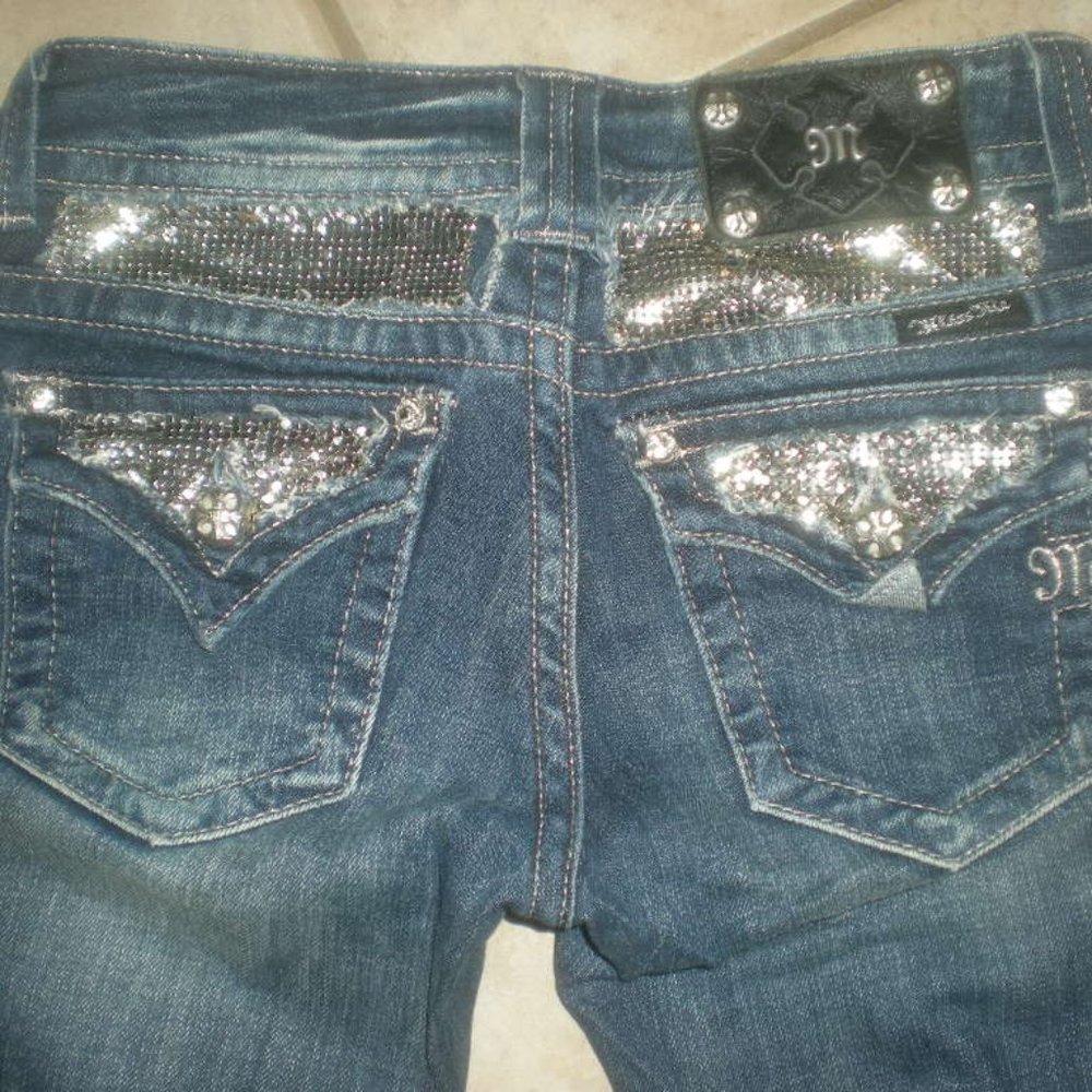 MISS ME Bootcut Jeans - Dark Blue